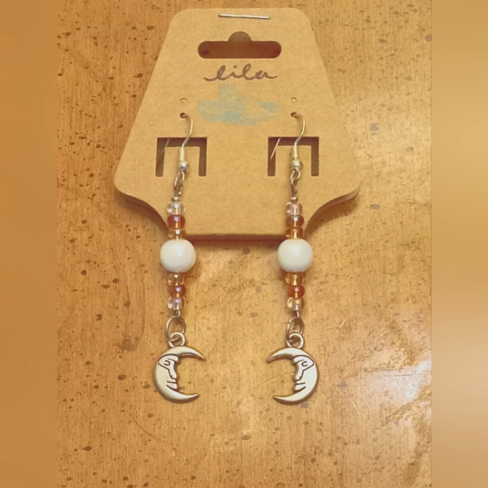 Lila Lunar Princess Earrings